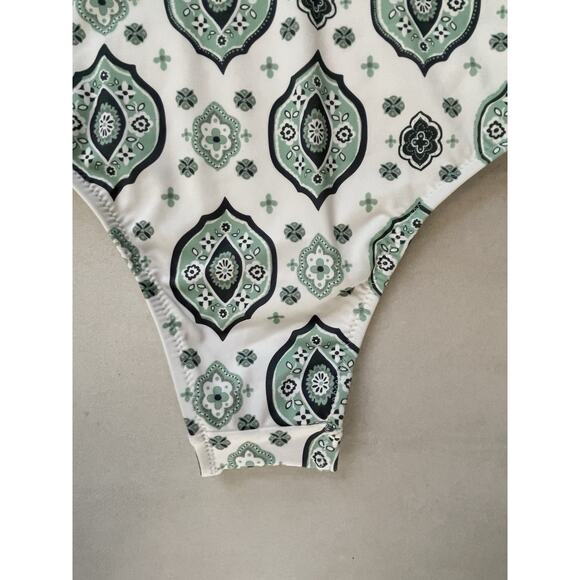 Quiksilver Swim One Piece Swimsuit Geometric Print Swimwear - Picture 8 of 9